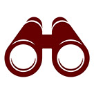 Graphic image of binoculars 